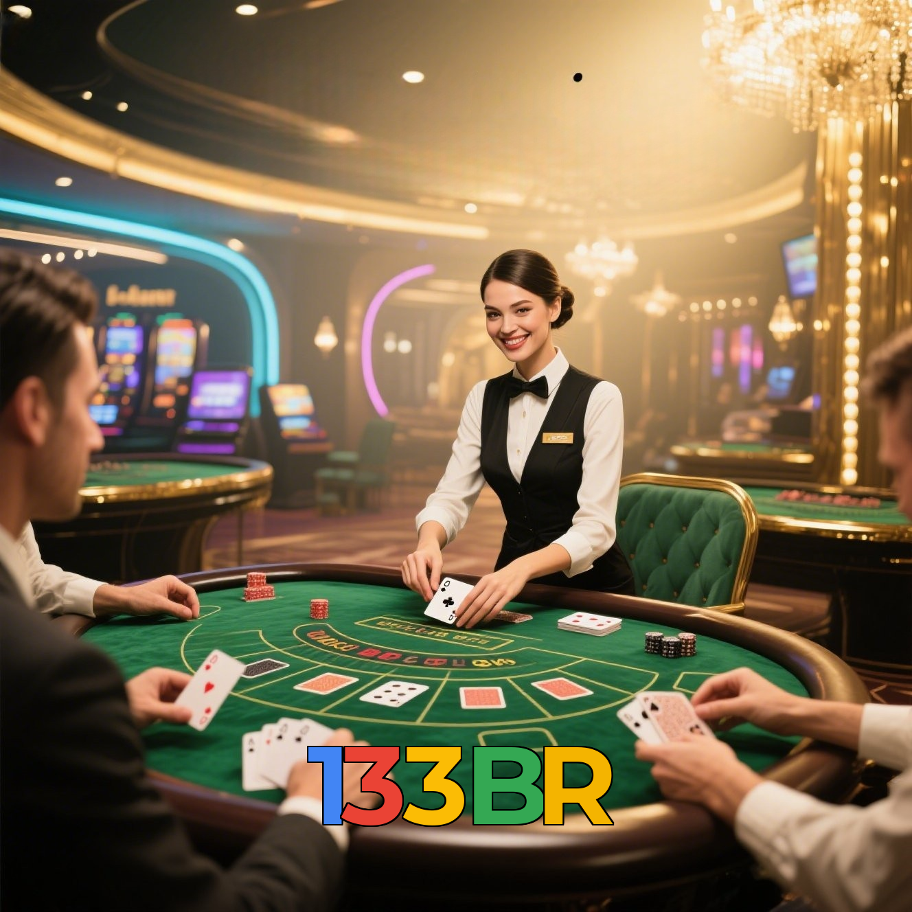 133BR:Aposte nas mesas de poker e mostre quem é o mestre das cartas!